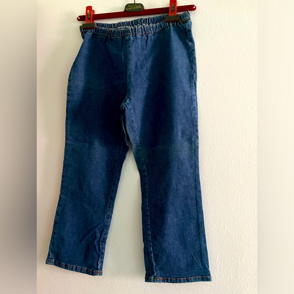 JEAN PAUL GAULTIER CAPRI JEANS, SIZE 42(8)